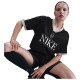 Nike Γυναικεία κοντομάνικη μπλούζα Sportswear V Neck Jersey Tee